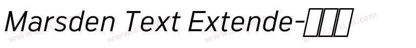 Marsden Text Extende字体转换